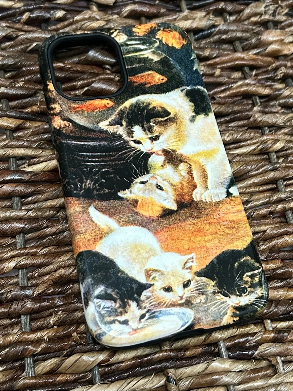 Apple iPhone 12 Pro Max 19th-century Kitten Art Protective Case